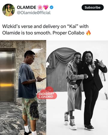 On the scale of 1/10, Rate Wizkid verse on Olamide new song “Kai”? 🙆🏾‍♂️🏃🏾‍♂️🏃🏾‍♂️🏃🏾‍♂️