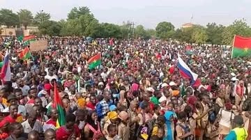 Breaking News 🚨🚨🚨Millions of @burkinafasoinfo Citizens are currently in the streets protesting against France 🇫🇷. They do not want France  and other Foreign Powers in their country . They are extremel...