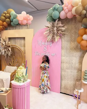 Davido's second babymama, Amanda shares beautiful photos from their daughter, Hailey Adeleke's 8th birthday party