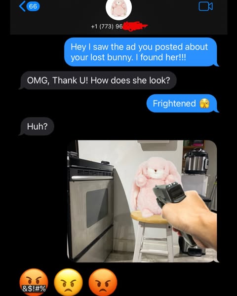 Everyone’s out here posting April Fool’s memes, so I thought I’d post something serious. Nah, just kidding—I ain’t keeping this little girl’s bunny hostage. I sold it on eBay.- 🌭 FOLLOW 🕳️ SHARE 🌭 -#d...