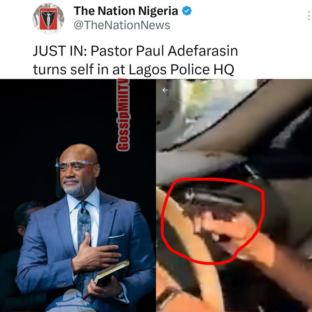 Breaking News: Pastor Paul Adefarasin turns self in at Lagos Police HQ!!! 🚴🏿‍♀️🚴🏿‍♀️🚴🏿‍♀️💨Senior Pastor of House on the Rock Church, Paul Adefarasin has turned himself in at the Lagos State Police Com...