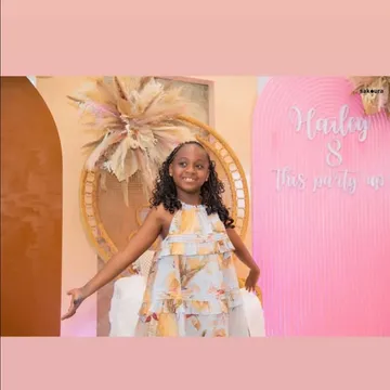Nigerian singer, Davido's second babymama Amanda shares more lovely moments from their daughter, Hailey Adeleke's 8th birthday party