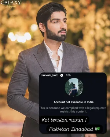 Muneeb Butt is unfazed by the ban on his account in India, amid the wider crackdown on Pakistani celebrities by the Indian government 🙌🏻 #MuneebButt