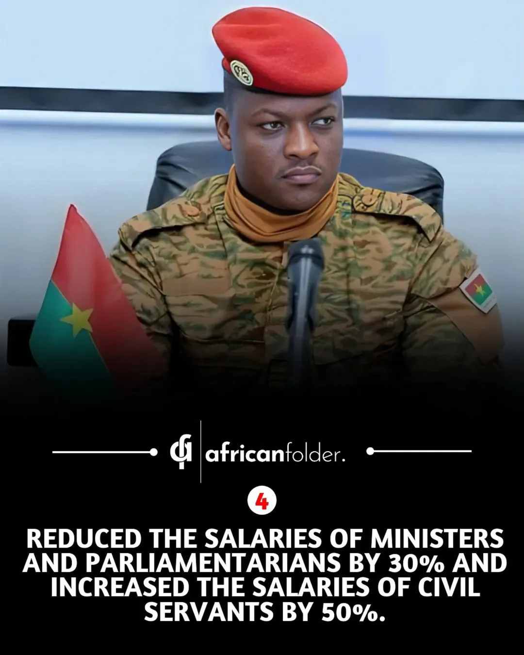 Key Achievements Under Burkina Faso’s President Ibrahim Traoré:1. Declared local languages as official, replacing French.2. Boosted national GDP from $18.8 billion to $22.1 billion.3. Cleared all dome...