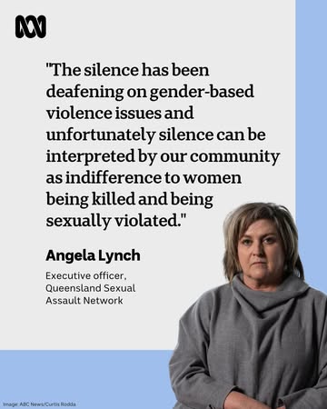 Advocates say gender-based violence is being ignored during the election campaign.Angela Lynch, executive officer of the Queensland Sexual Assault Network, told Radio National Breakfast that there has...