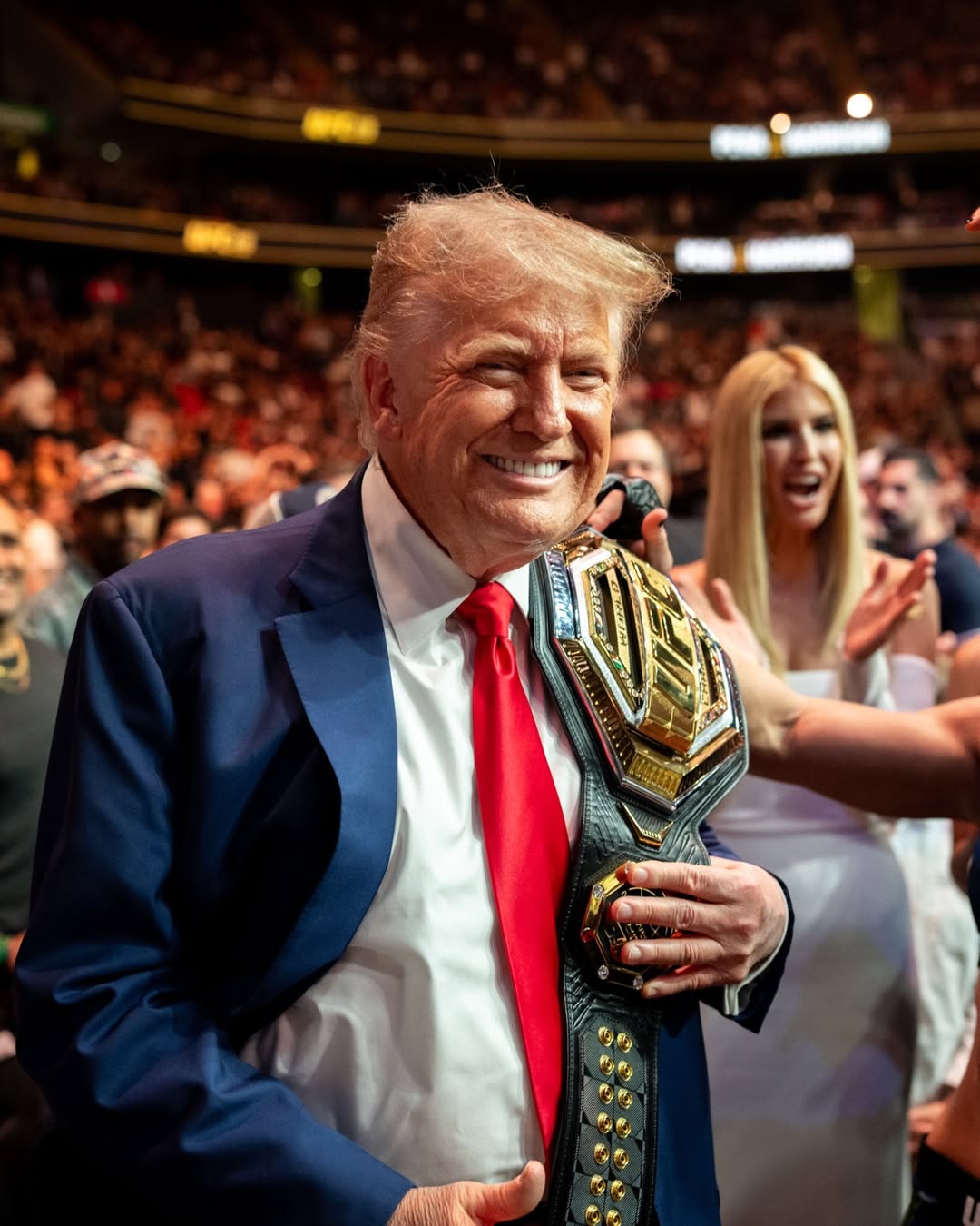 President Donald J. Trump at @UFC 316 🇺🇸🦅 @DanaWhite
