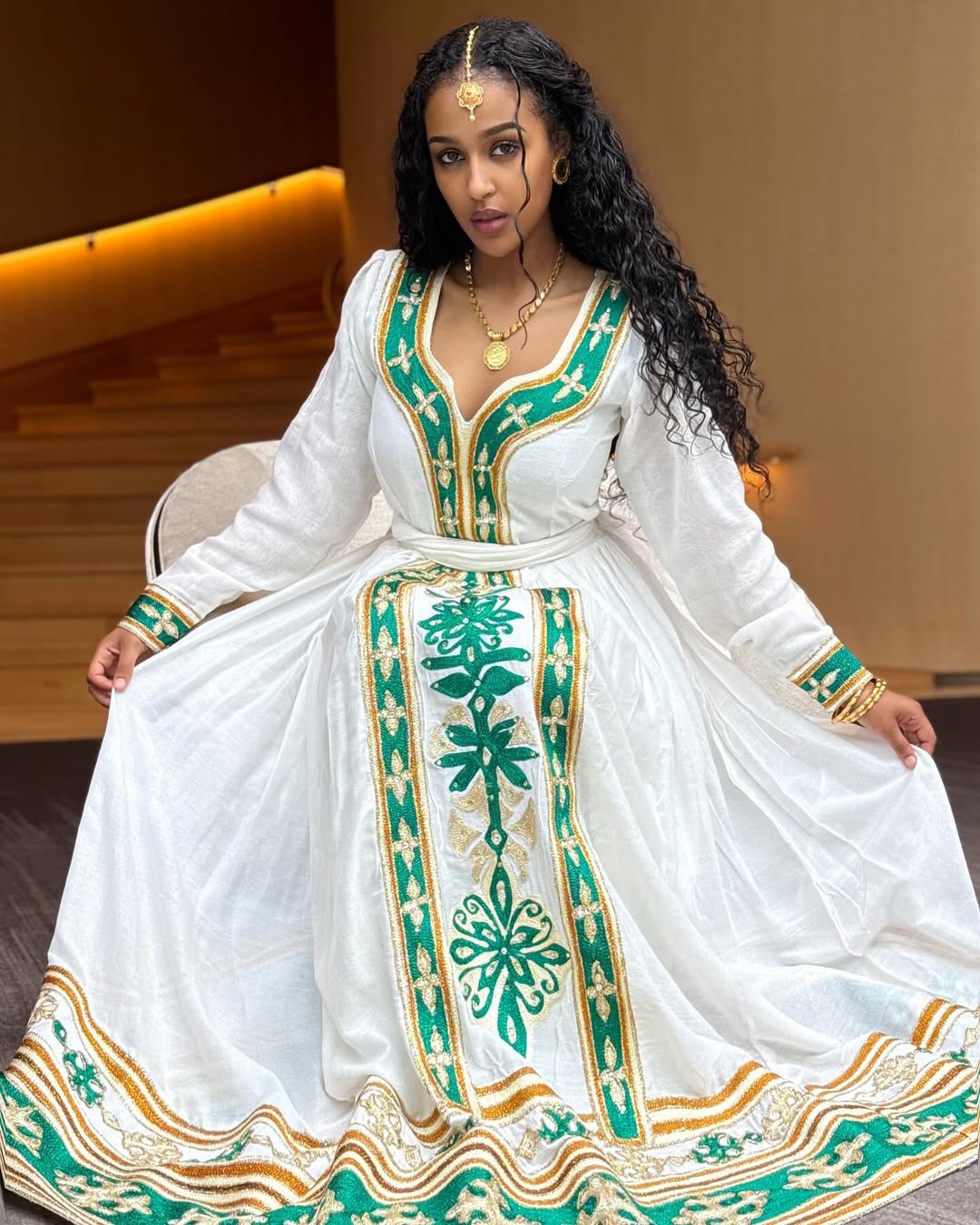 MELKAM YE FASIKA BEAL YADEREGELEN 🙏🏾🙏🏾🙏🏾It’s not me it’s the dress💚👑 @mebaeta_ Contacts us: +1 (202) 913-7837 / +251 92 911 1644
