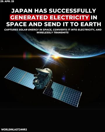 Japan has achieved a major technological milestone by successfully generating electricity in space and transmitting it to Earth. Using an experimental satellite, sunlight is collected by solar panels,...