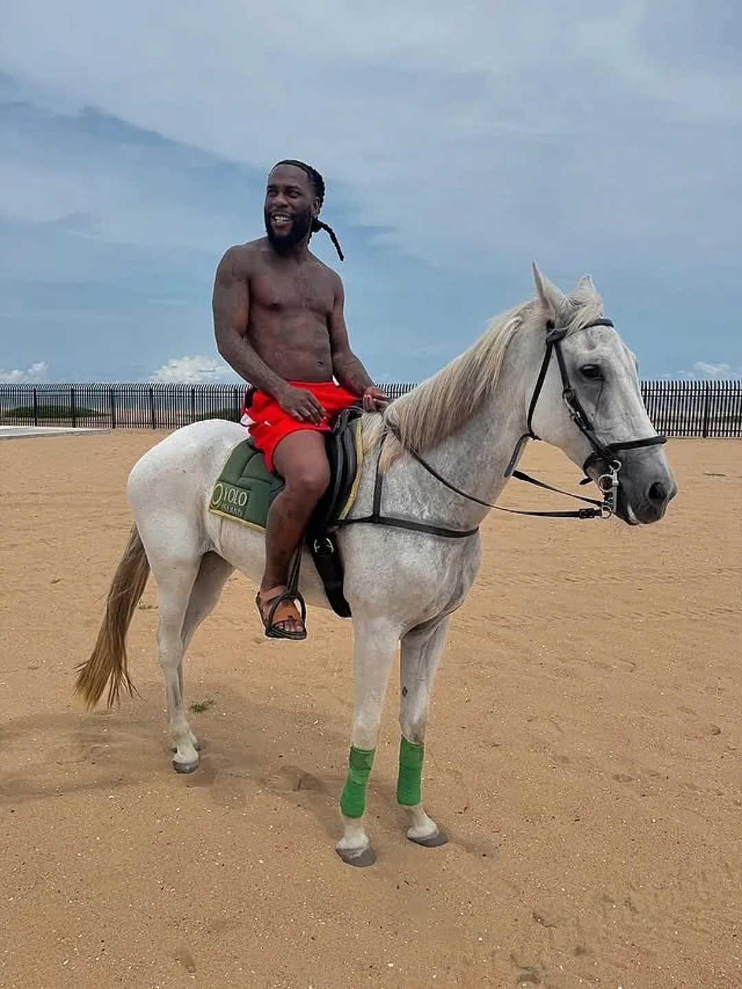 Burna Boy horse riding on the beach with Bnxn few days before 'No Sign of Weakness' 🦍🔥#africanfolder #burnaboygram #burnaboy #afrobeats #music