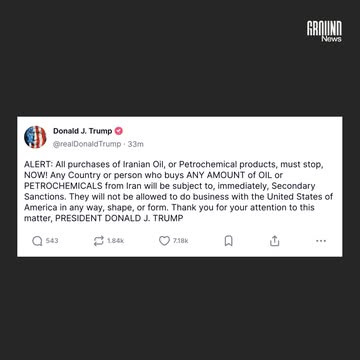 President Donald Trump declared that any country or individual purchasing oil or petrochemicals from Iran will face U.S. secondary sanctions and be barred from doing business with the United States. ⁠...