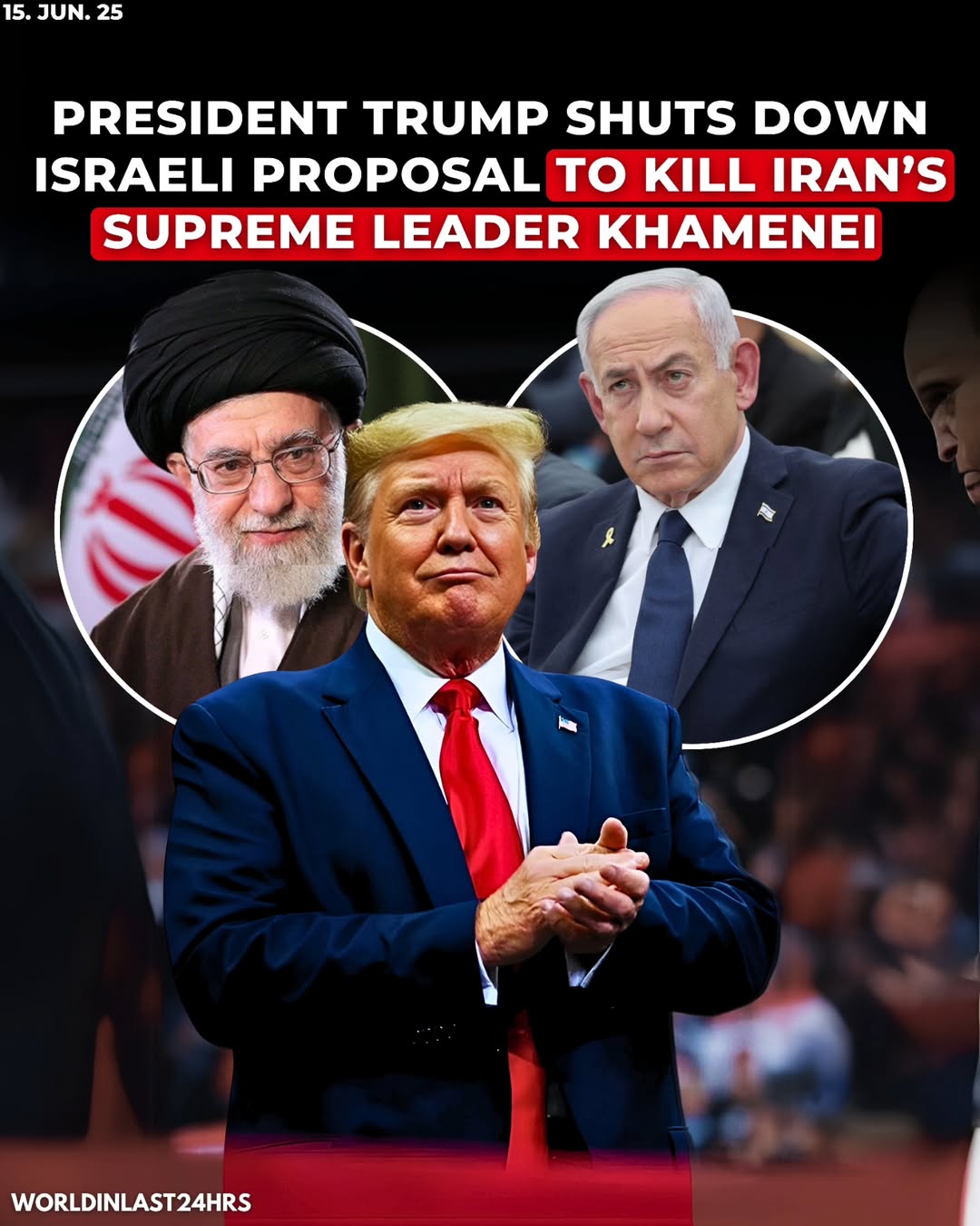 According to a Reuters report,U.S. President Donald Trump vetoed an Israeli plan to assassinate Iran's Supreme Leader Ayatollah Ali Khamenei during the height of Israel’s recent military strikes on Ir...