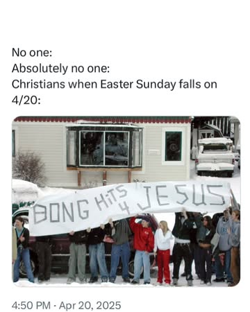 I hope everyone had a wonderful Easter (if you celebrate), or a wonderful 4/20 (if you celebrate), or a wonderful “Awake and Bake” — as I am now christening any Easter Sunday that happens to fall on 4...