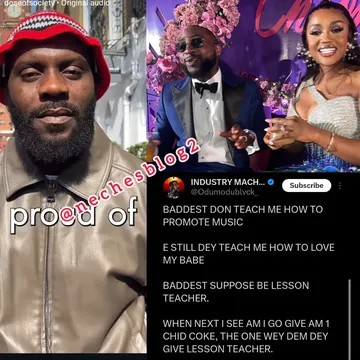 Odumodublvck Praises Davido for Spoiling Chioma on Her 30th Birthday, Shares What He Learnt From The Singer