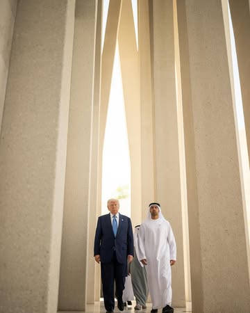 📍 President Trump at the Abrahamic Family House in Abu Dhabi.
