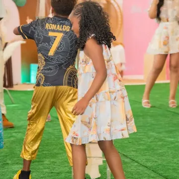 Nigerian singer, Davido's second babymama Amanda shares more lovely moments from their daughter, Hailey Adeleke's 8th birthday party