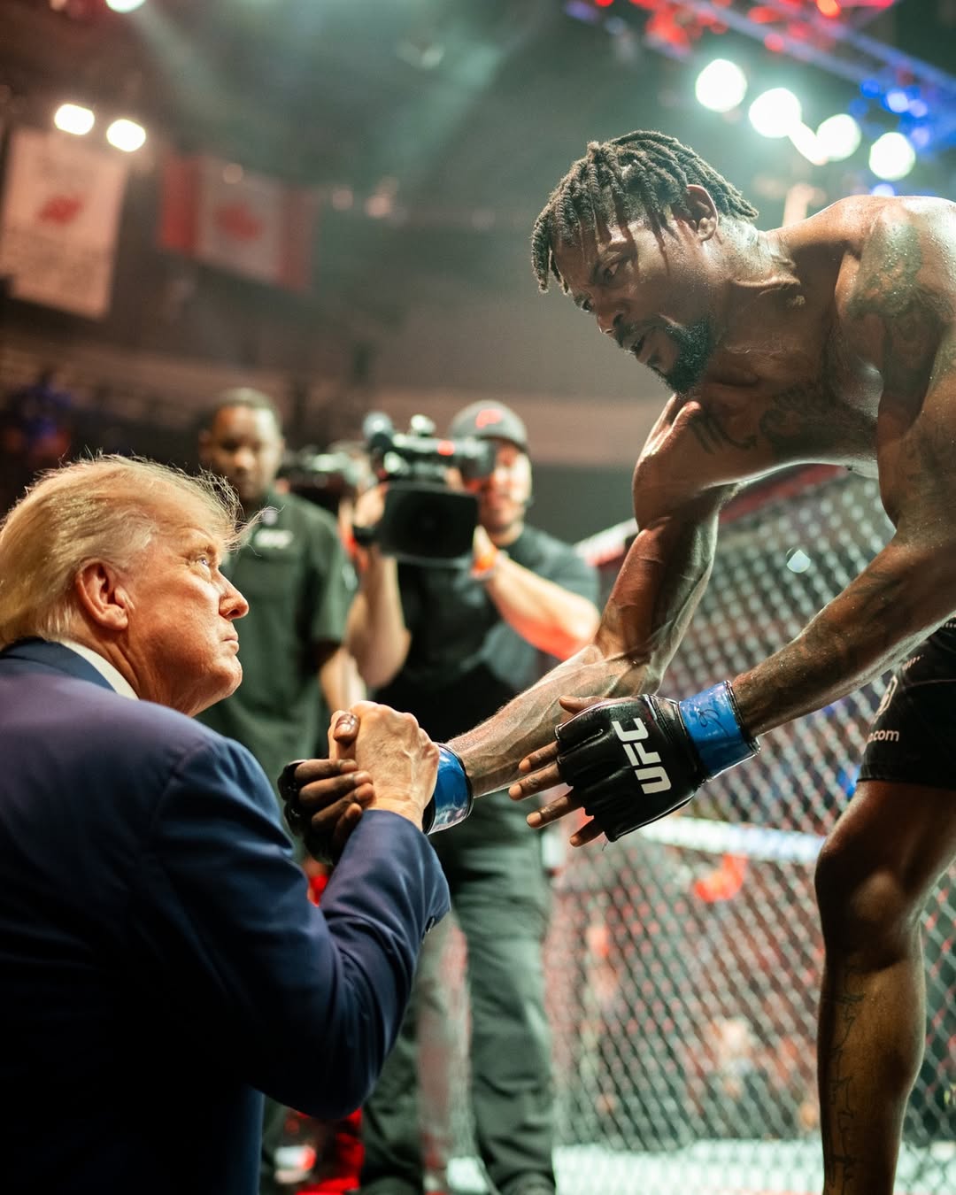 President Donald J. Trump at @UFC 316 🇺🇸🦅 @DanaWhite