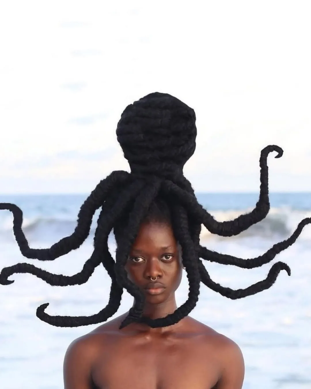 Laetitia Ky, a feminist artist from Ivory Coast, creates stunning art using her own hair. With wire and thread, she sculpts it into detailed, sketch-like designs.Inspired by traditional African hairst...