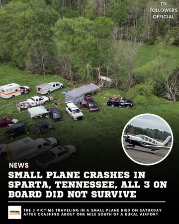 A single-engine plane crashed in Sparta, Tennessee on Saturday morning, the three people on board the plane did not survive.Our thoughts and prayers go out to those affected 🙏