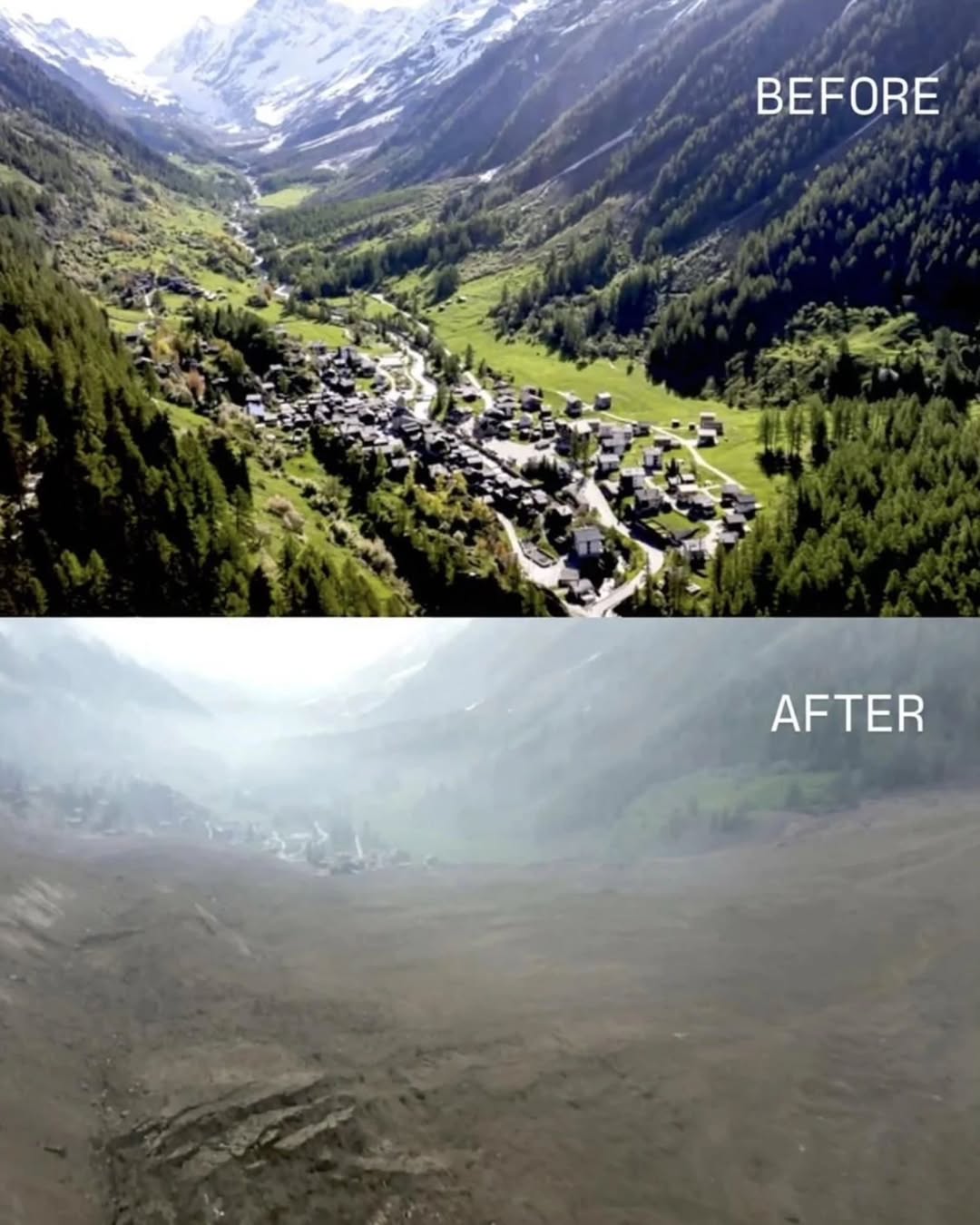 a catastrophic landslide engulfed the Swiss Alpine village of Blatten in the Lötschental Valley, following the partial collapse of the Birch Glacier.  Approximately 90% of the village was buried under...