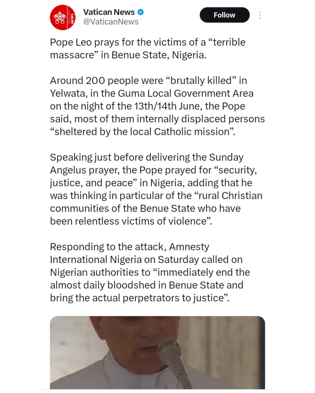 Over 200 people lost their lives in Nigeria on Sunday, June 14, 2025, as bandits stormed a village in Benue State, reigniting long-standing violence in the region.In response, Nigerian stars like 2Bab...