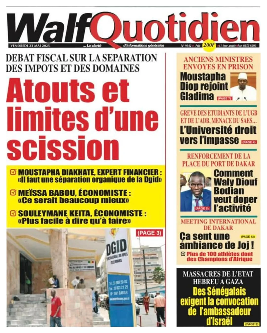 🔴[𝗦𝗘𝗡𝗘𝗚𝗔𝗟] 🇸🇳 : Unes des journaux de Vendredi 23 Mai 2025.#RevueDePresse____________________________________________@dakar_snap #election2024 #MackySall #presidentielle2024 #senegalaise #senegal🇸🇳 #da...