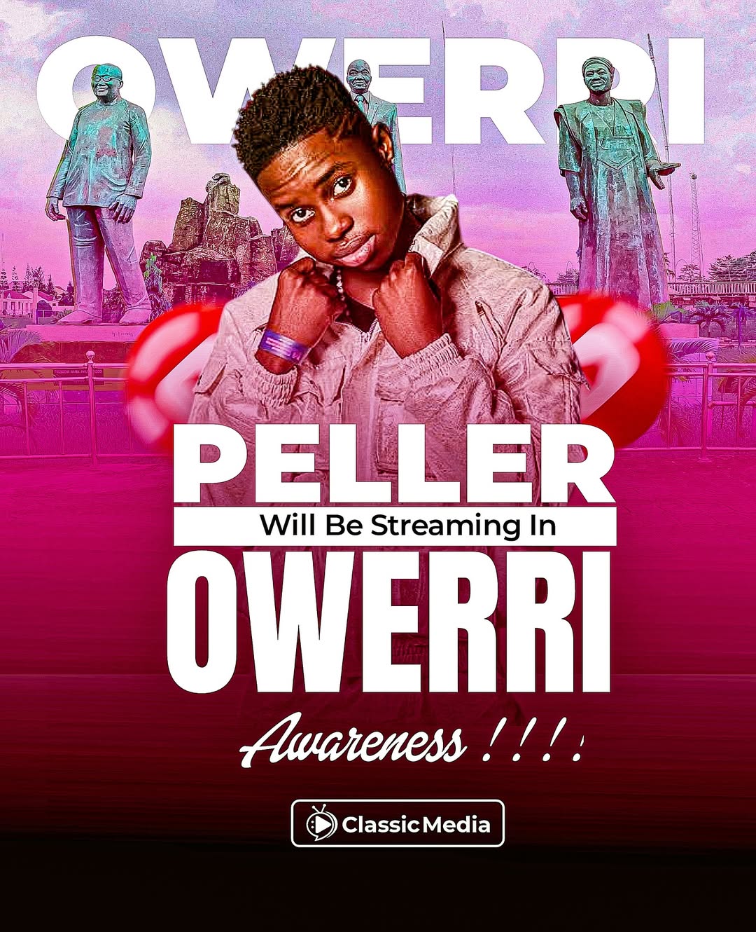 Get ready, Owerri! The magic is coming to your screen. Donβt miss the stream! π₯π₯@peller089