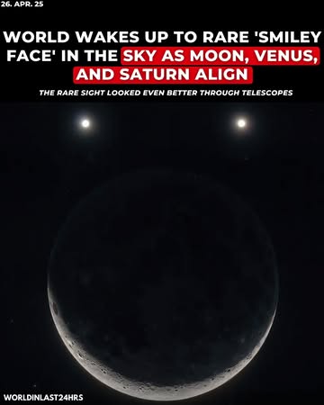 Recently, people around the world witnessed a rare and beautiful sight in the night sky, where the Moon, Venus, and Saturn aligned to form what looked like a ‘smiley face.’ The crescent Moon appeared ...