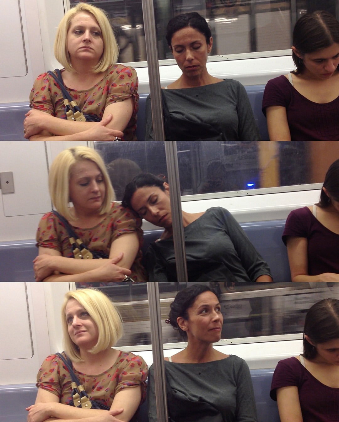 “It Felt Like I Knew You” (2012) by George Ferrandi @jumpstarlove In this subtle performance piece, artist George Ferrandi boards the crowded NYC subway during rush hour, waits until the seats are ful...
