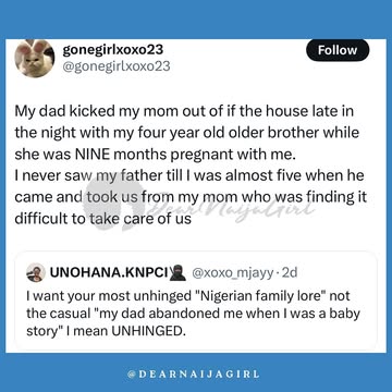 Long read but very much worth it What do we call this one? 😭😩😩Please share your thoughts with me in the comments #dearnaijagirl #marriage #fathers #mothers