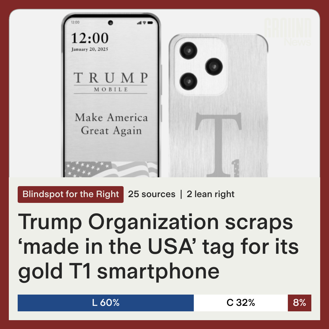 The Trump Organization has removed a claim that its newly announced T1 smartphone would be made in the United States. The phone’s webpage now refers instead to an “American-Proud Design” and states th...