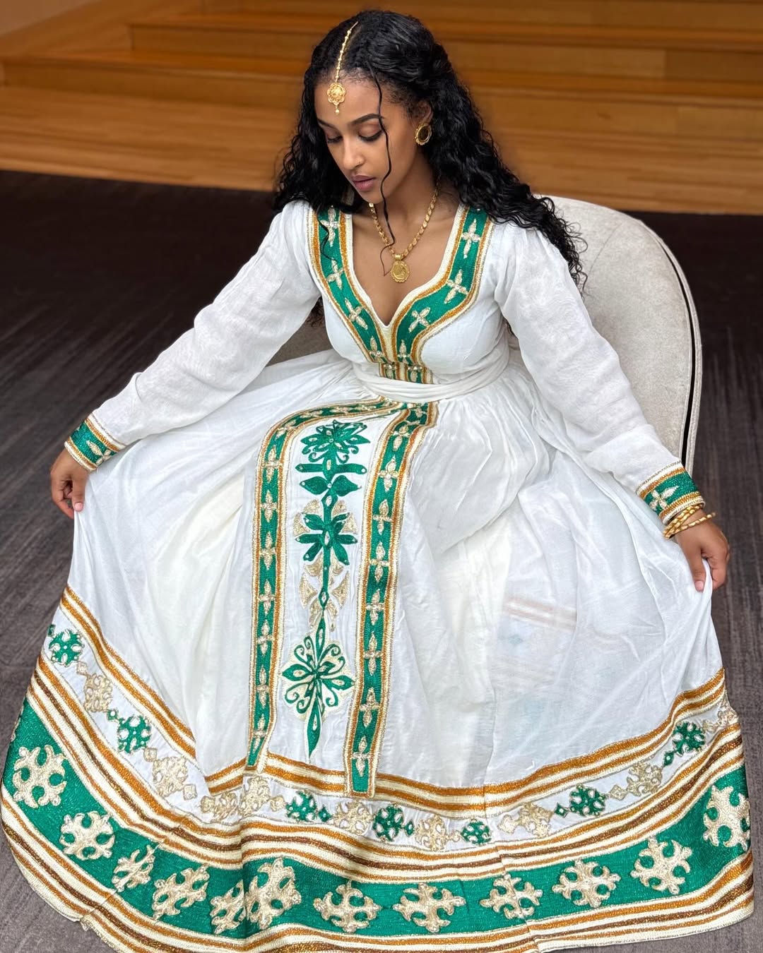 MELKAM YE FASIKA BEAL YADEREGELEN 🙏🏾🙏🏾🙏🏾It’s not me it’s the dress💚👑 @mebaeta_ Contacts us: +1 (202) 913-7837 / +251 92 911 1644