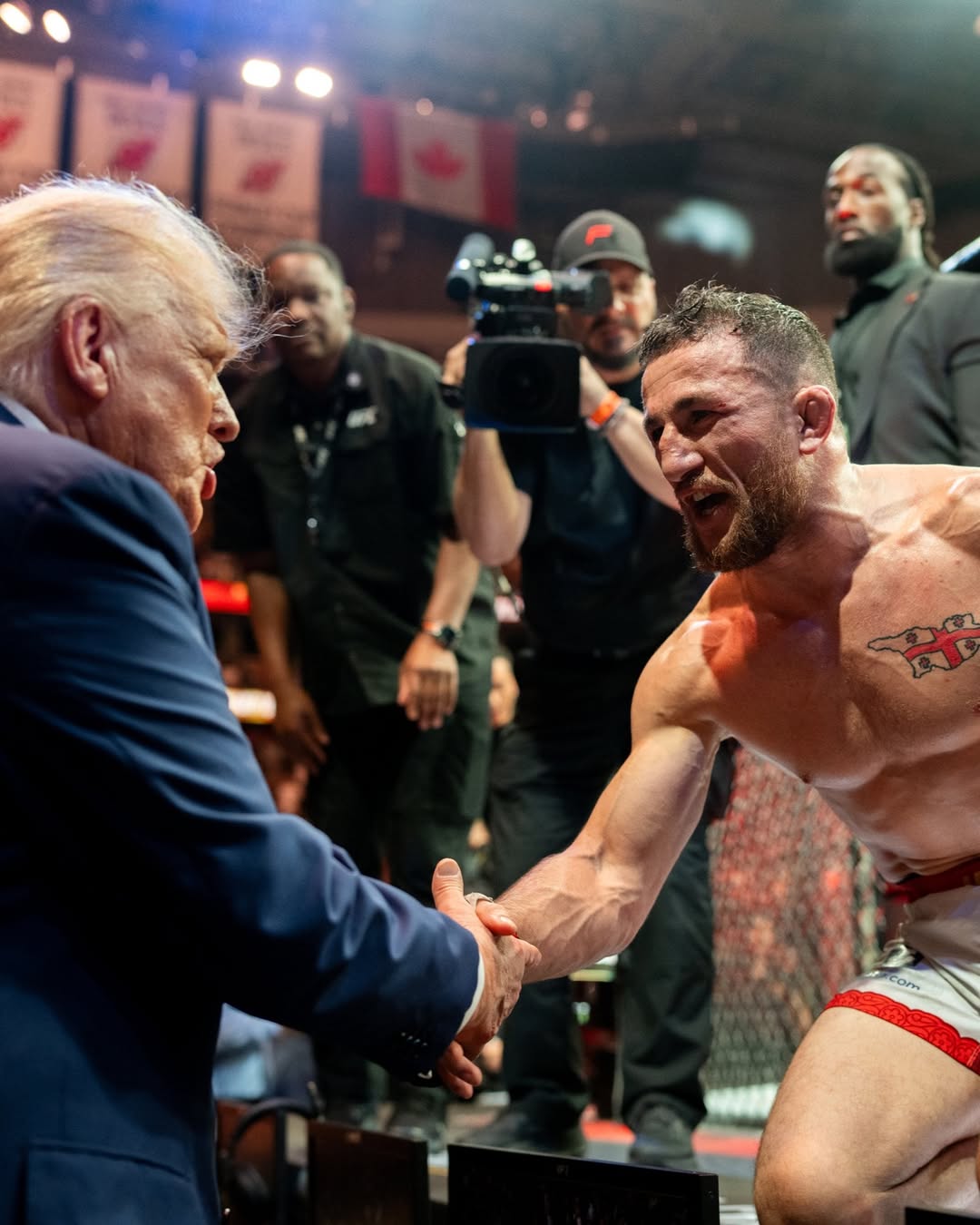 President Donald J. Trump at @UFC 316 🇺🇸🦅 @DanaWhite