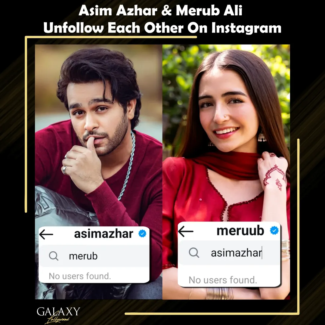 Amid the announcement of their breakup, Asim Azhar and Merub Ali have unfollowed each other on Instagram and removed all shared photos, marking the end of their three-year engagement. #AsimAzhar #Meru...
