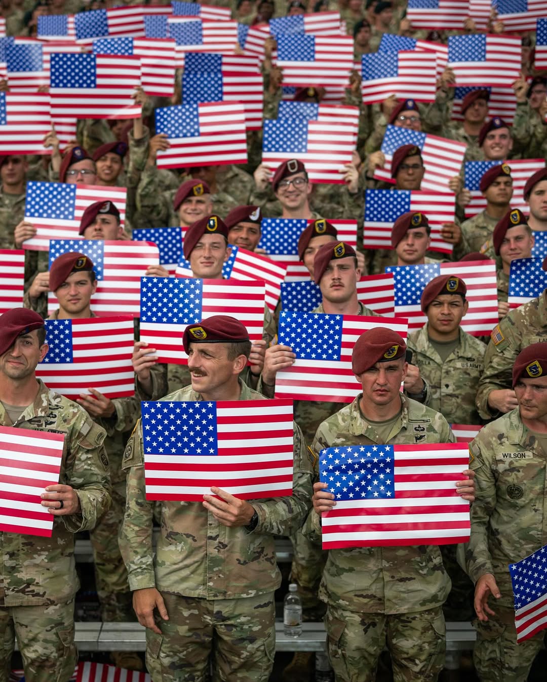 President Donald J. Trump at Fort Bragg 🇺🇸“As President of the United States, let me express the undying gratitude of our nation for every soldier here today—for every veteran & their families... acro...