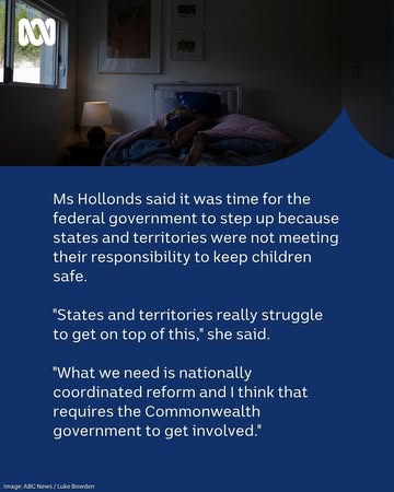The national children’s commissioner wants a cabinet minister for children and is calling on governments to “act on evidence” from child protection reports.✍️ Investigative reporter Katri Uibu via ABC...