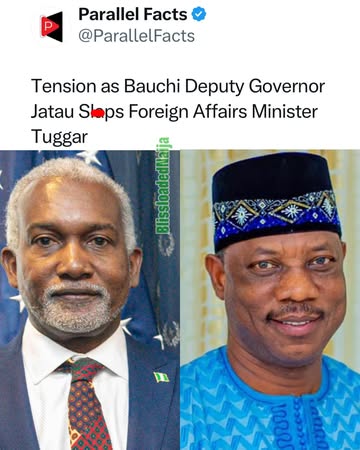 There was mild drama at the Emir’s Palace in Bauchi on Friday, when the state’s Deputy Governor, Auwal Jatau, allegedly sl@pp€d the Minister of Foreign Affairs, Yusuf Maitama Tuggar, during a heated a...