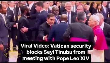 Viral Video: Vatican security blocks Seyi Tinubu from meeting with Pope Leo XIVDetails have emerged of how President Bola Ahmed Tinubu’s first son, Seyi, was prevented from joining a meeting with the ...