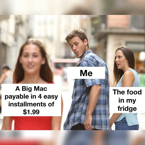 SWIPE 👉👉👉👉👉New recession indicator just dropped. I know eggs have been expensive lately but making installment payments on McD’s is crazy. We’re cooked…and like in seed oils cooked. -🌭 FOLLOW 🕳️ SHARE...