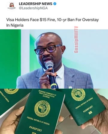 Just in: Visa Holders Face $15 Fine, 10-yr Ban For Overstay In Nigeria!!! 🚴🏿‍♀️🚴🏿‍♀️🚴🏿‍♀️💨The Nigerian government has announced that, beginning from August 2025, foreign nationals who overstay their v...