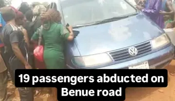 19 passengers abducted on Benue roadAt least 19 passengers were reportedly kidnapped by gunmen at Jor Community along Adoka-Naka-Makurdi Road in Gwer West Local Government Area of Benue State, on Thur...