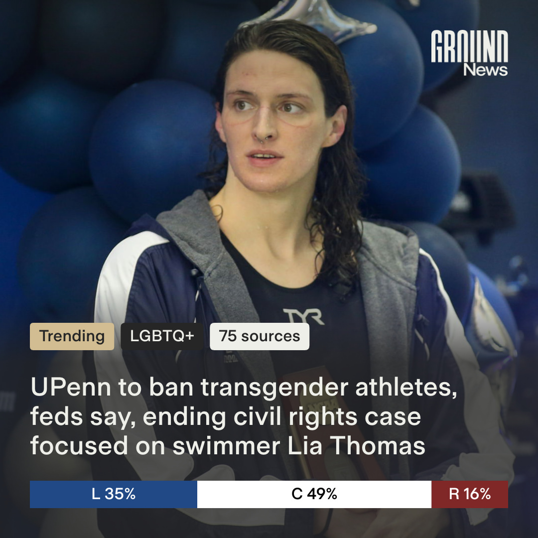 The University of Pennsylvania will prohibit transgender athletes from competing on women’s sports teams and remove records set by Lia Thomas as part of a federal agreement, the Department of Educatio...