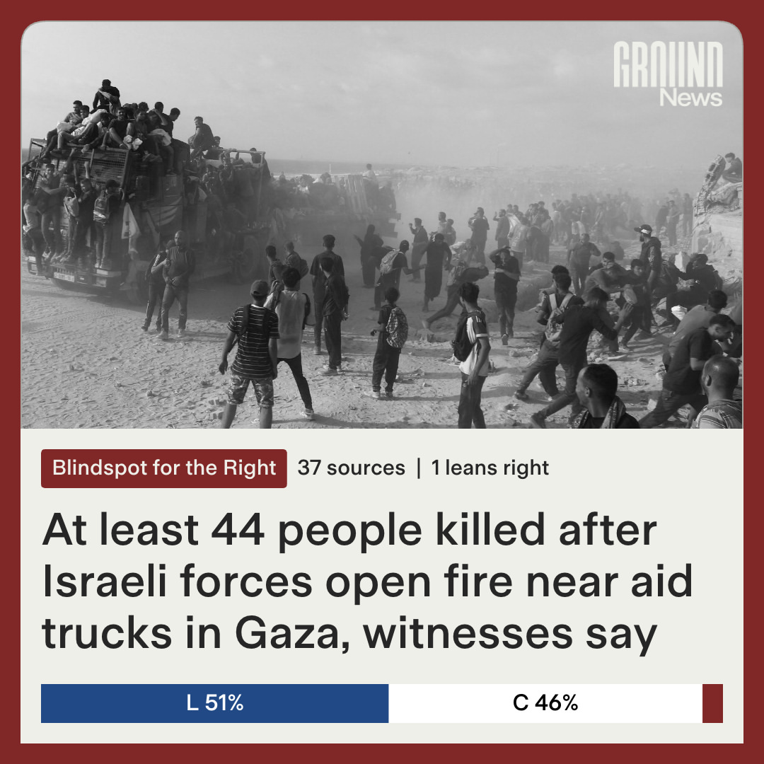 At least 44 people were killed in Gaza after Israeli forces opened fire near aid distribution areas in two separate incidents, according to witnesses and hospital officials. One took place on a road s...