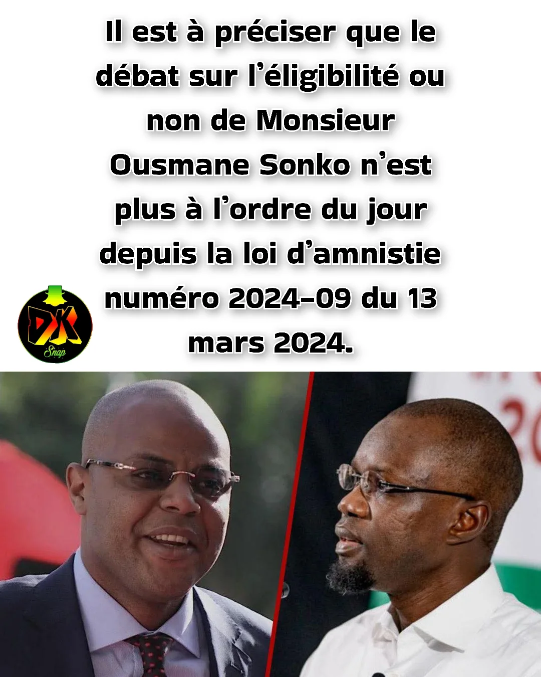 🛑MISE AU POINT de Maître Bamba CisséLe débat sur l’inéligibilité de Mr Ousmane Sonko subitement agité çà et là sur fond de désinformation et de manipulation, est dépassé.La Cour Suprême avait, en effe...
