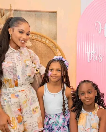 Beautiful photos of Davido's second daughter, Hailey Adeleke and her mother, Amanda at her 8th birthday party