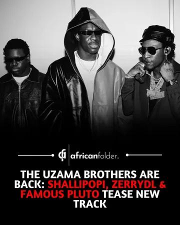 Shallipopi, Zerrydl, and Famous Pluto, known as the Uzama Brothers, are teasing a new release. The Edo State-born trio, often called the Nigerian Migos, are gearing up to drop a fresh single. They sha...