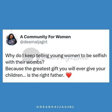 The real girl-to-girl advice nobody is giving youDo you agree?Share your thoughts with me, Iβd love to hear you. πP.S: Read the book in the last slide for more insights Happy New Monthπ#pregnancy #mot...