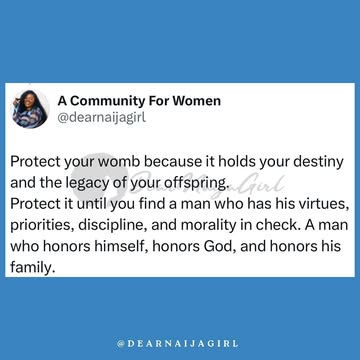 The real girl-to-girl advice nobody is giving youDo you agree?Share your thoughts with me, Iβd love to hear you. πP.S: Read the book in the last slide for more insights Happy New Monthπ#pregnancy #mot...