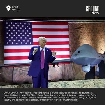 President Donald Trump concluded a multi-nation trip to the Middle East on Friday, announcing a slate of large-scale economic agreements with Saudi Arabia, Qatar, and the UAE. ⁠⁠In Saudi Arabia, he si...